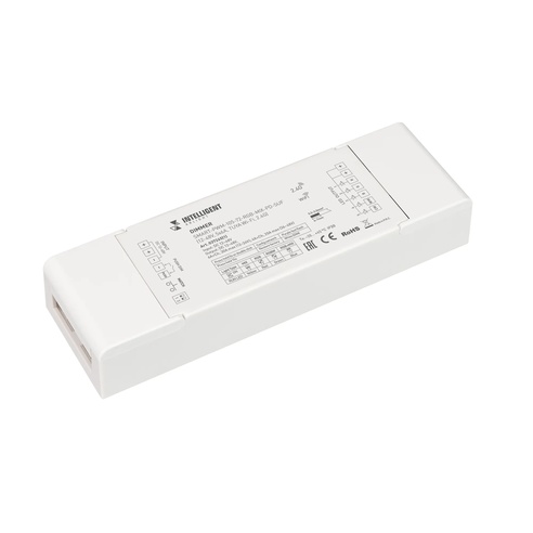 INTELLIGENT ARLIGHT Диммер SMART-PWM-105-72-RGB-MIX-PD-SUF (12-48V, 5x6A, TUYA Wi-Fi, 2.4G) (IARL, IP20 Пластик, 5 лет)