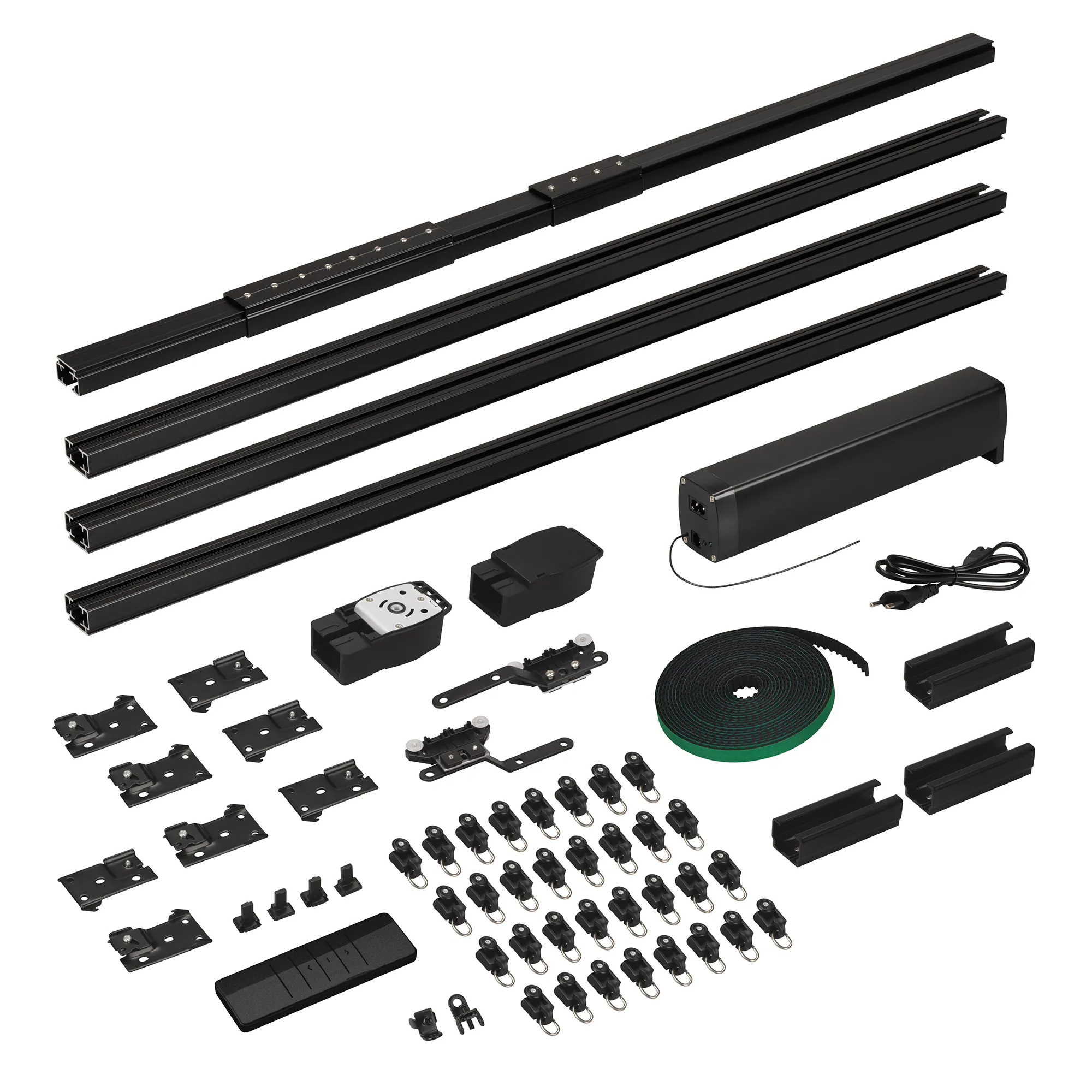 Карниз для штор с электроприводом CNK-M1-TY-RF-4M-BK (Arlight, IP20 Металл, 5 лет) - изображение товара
