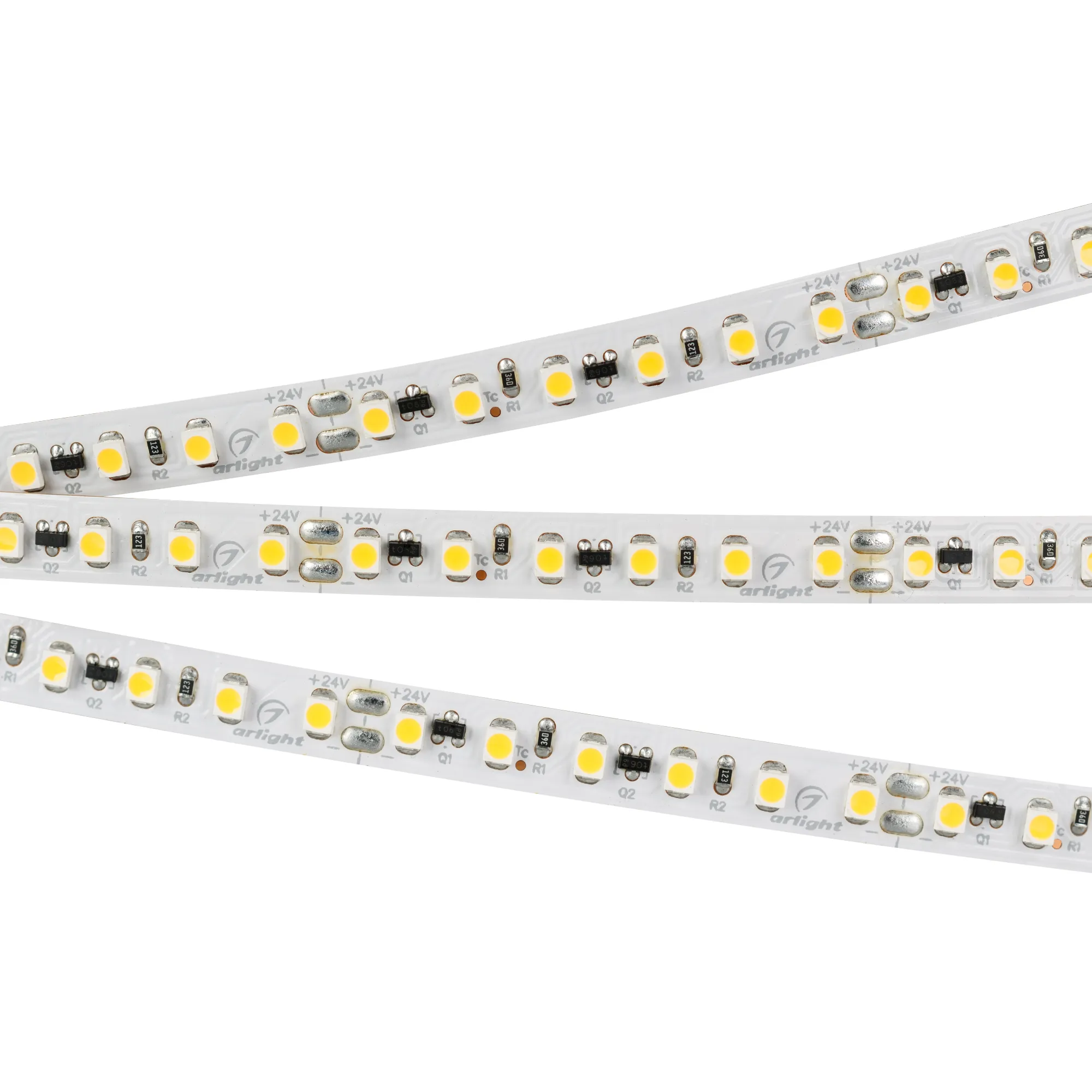 Лента светодиодная RT-10000 24V White5500 2x (3528, 120 LED/m, 10m) (Arlight, 9.6 Вт/м, IP20)