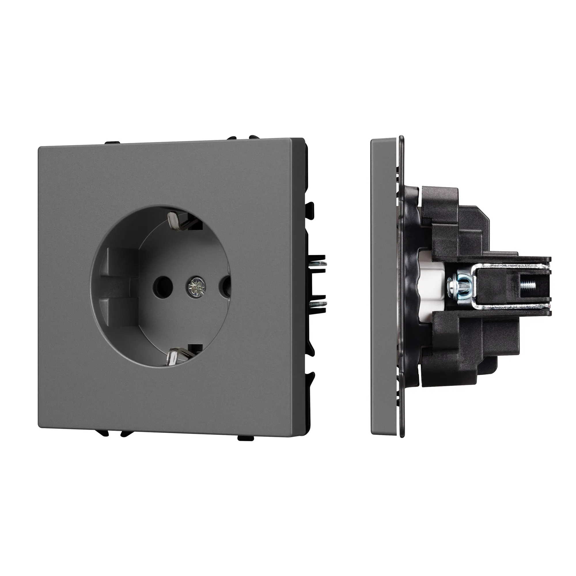 Механизм электрической розетки SCT-NOBE-MEU1-SFPL-GR (230V, 16A) (Arlight, -)