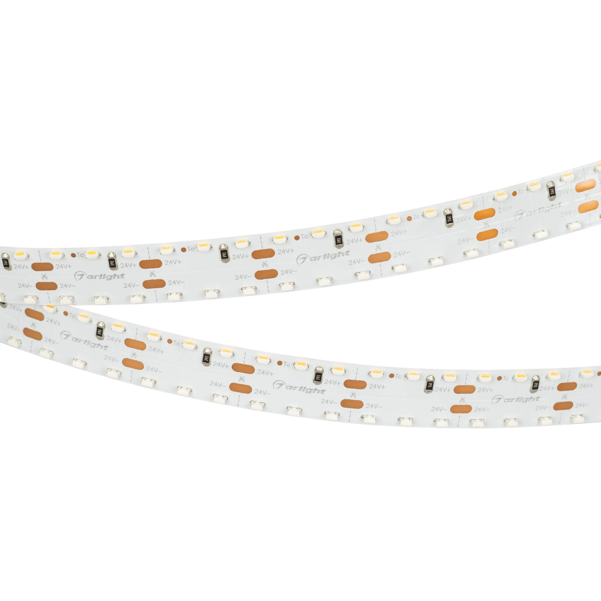 Лента светодиодная RS 2-5000 24V Warm3000 2x2 15mm (3014, 240 LED/m, LUX) (Arlight, 19.2 Вт/м, IP20) - изображение товара