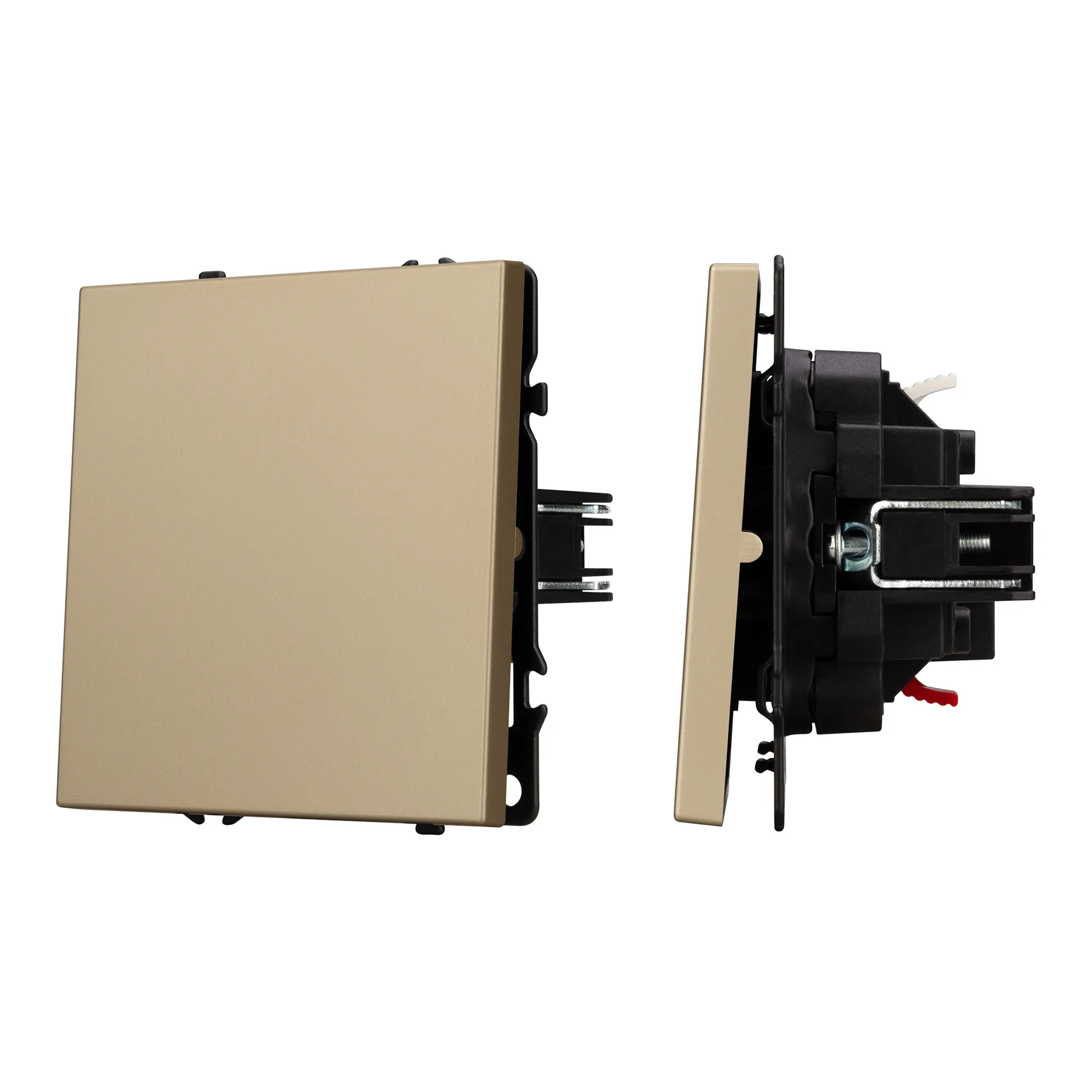 Механизм выключателя одноклавишный проходной SWT-NOBE-MKP1-SFPL-GD (230V, 10A) (Arlight, -) - изображение товара