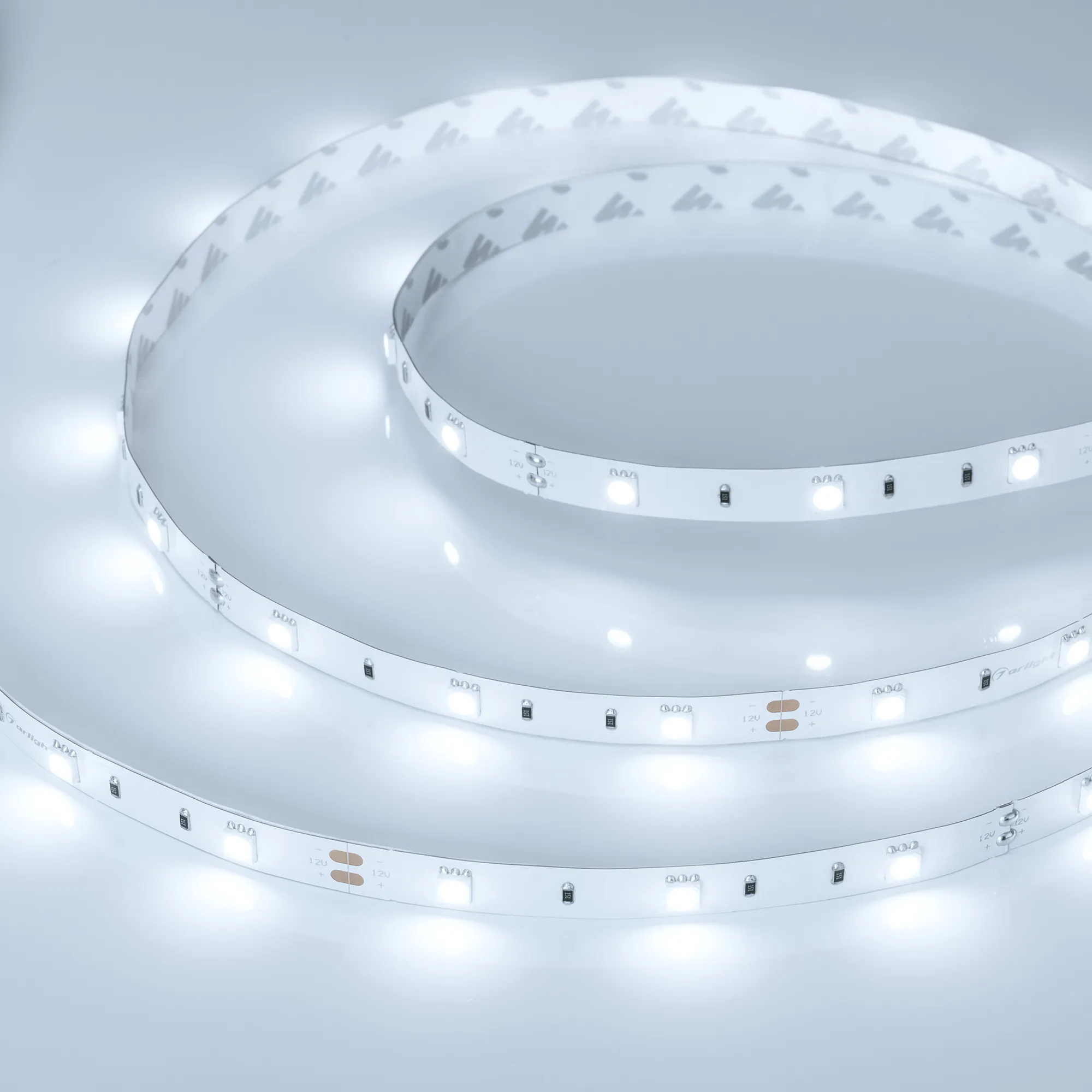 Лента светодиодная RT 2-5000 12V White6000 (5060, 150 LED, LUX) (Arlight, 7.2 Вт/м, IP20)
