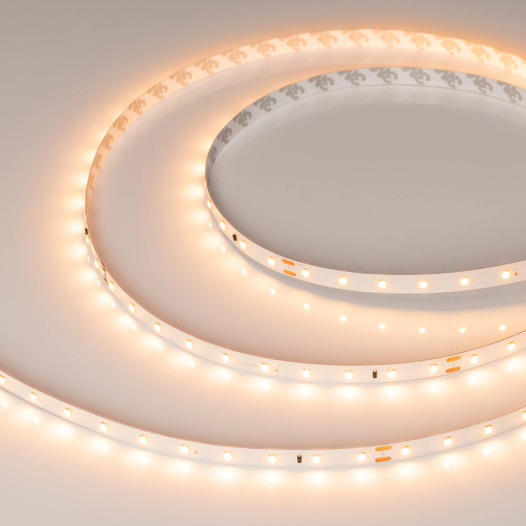 Лента светодиодная IC-A60-10mm 24V Warm2400 (4.6 W/m, IP20, 2835, 30m) (Arlight, 4.6 Вт/м, IP20)