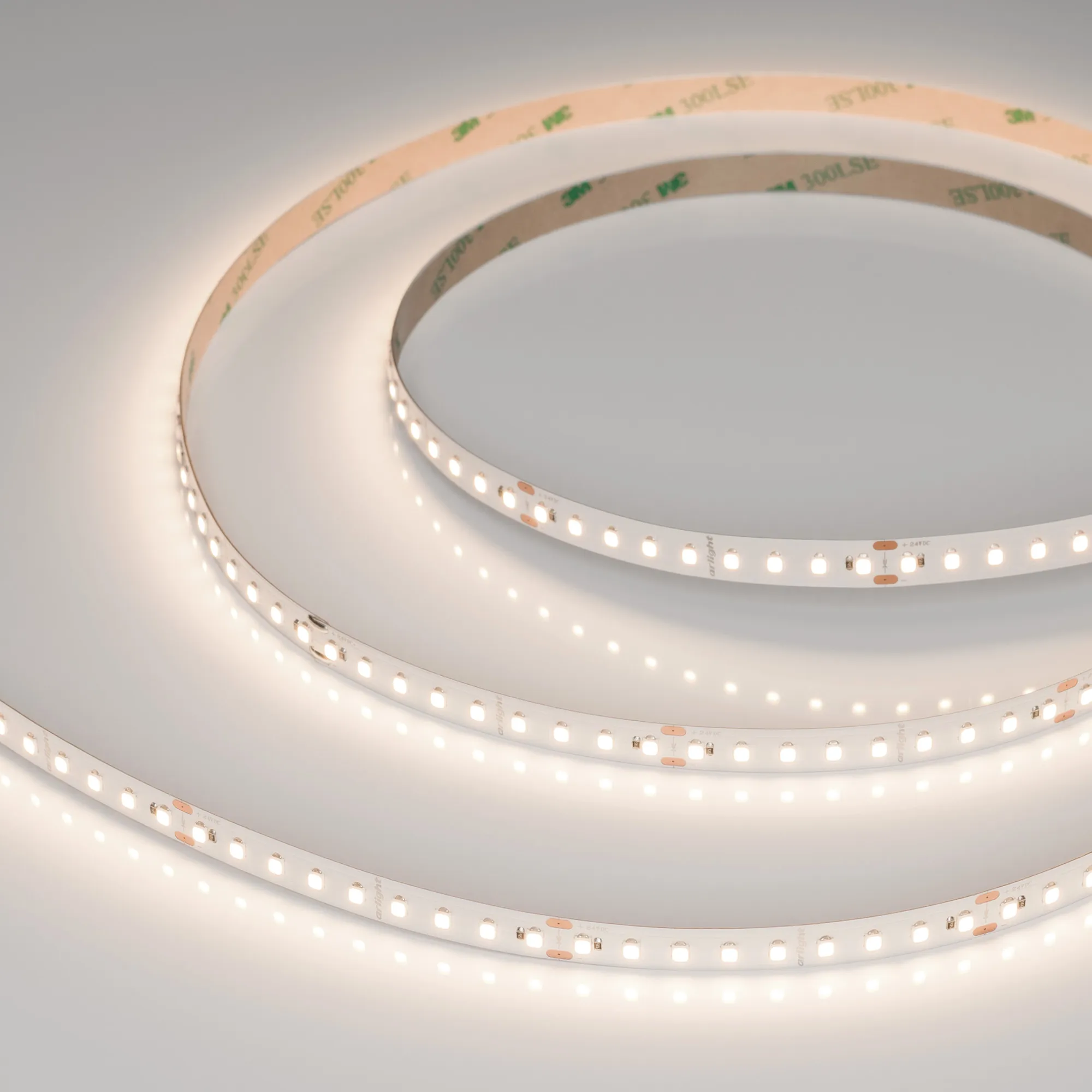 Лента светодиодная UL-A126-10mm 24V Warm3500 (8 W/m, IP20, 5m) (Arlight, высок.эфф.165 лм/Вт)