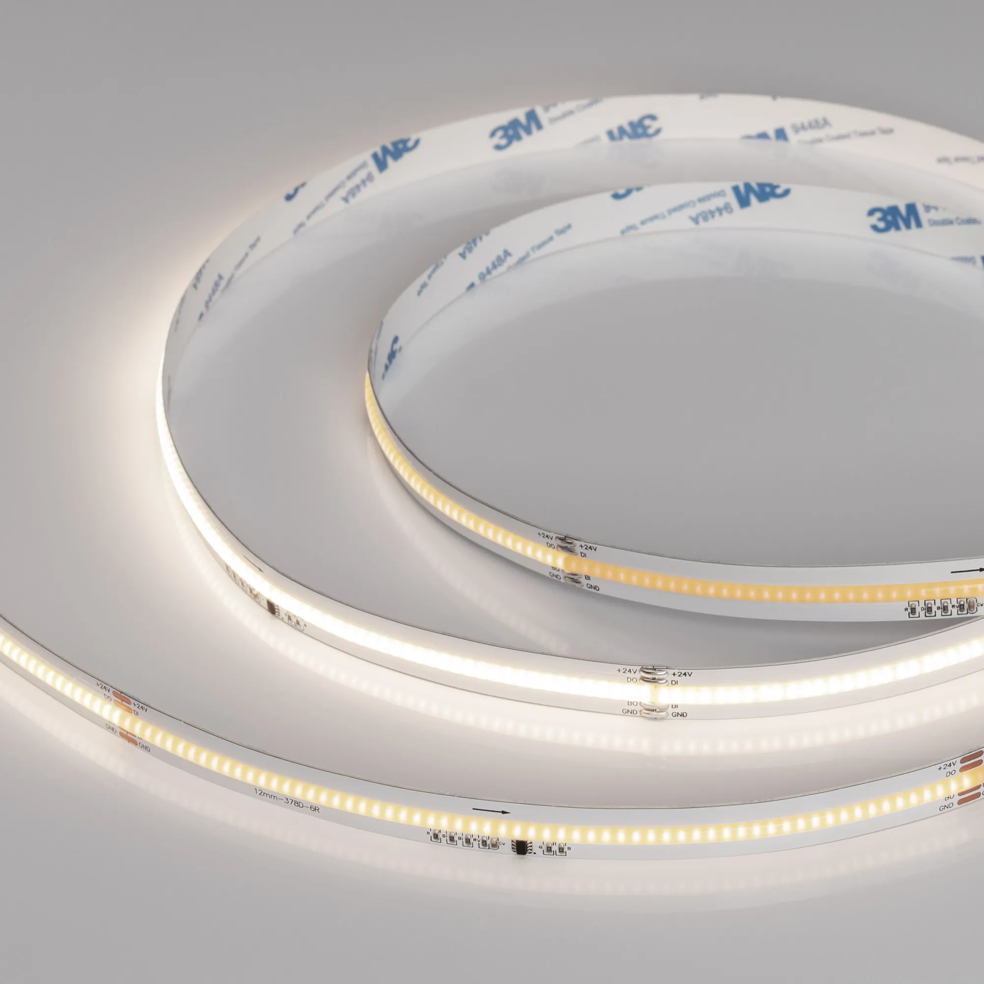 Лента светодиодная SPI-COB-X378-12mm 24V Day4000-PX63-BPT (7 W/m, IP20, 5m) (Arlight, бегущий огонь)