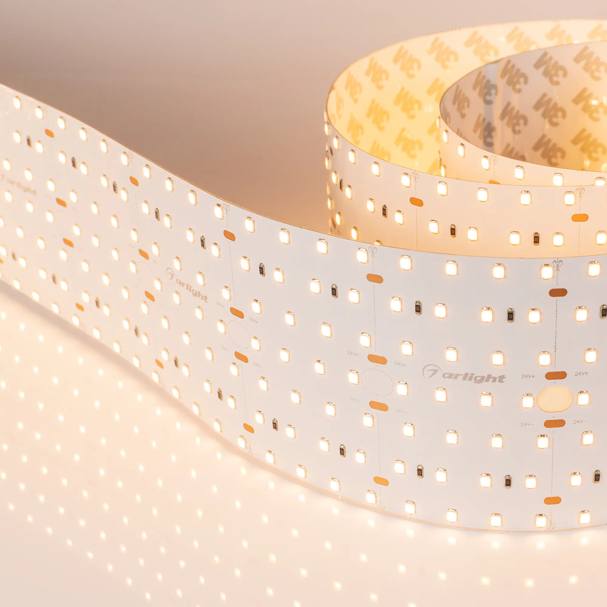 Лента светодиодная S2-A560-85mm 24V Warm3000 (40 W/m, IP20, 2835, 2.5m) (Arlight, Открытый)